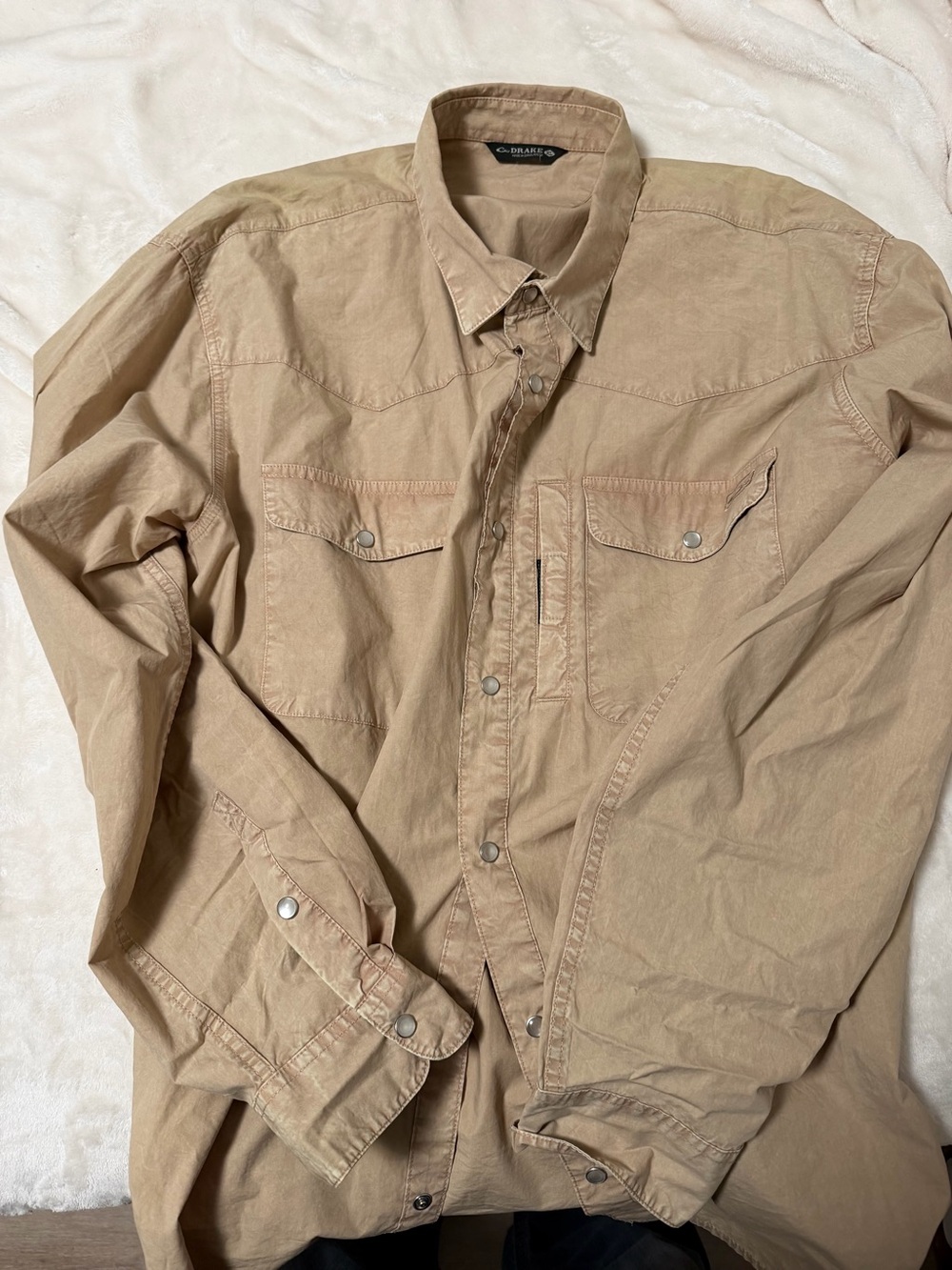 Drake Tan Lightweight Shirt Jacket